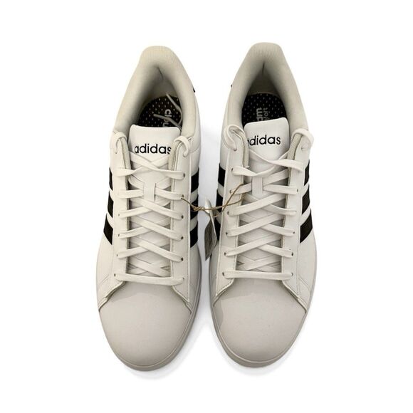 NWT Mens Adidas Grand Court 2.0 White / Black Tennis Shoe  GW9195 New Size 11.5 - Picture 2 of 9